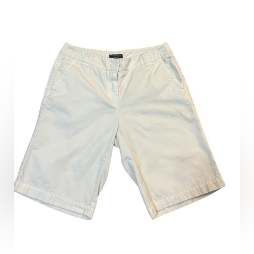 Charter Club Classic Fit Cream/Off White Women's Bermuda Shorts Size 4